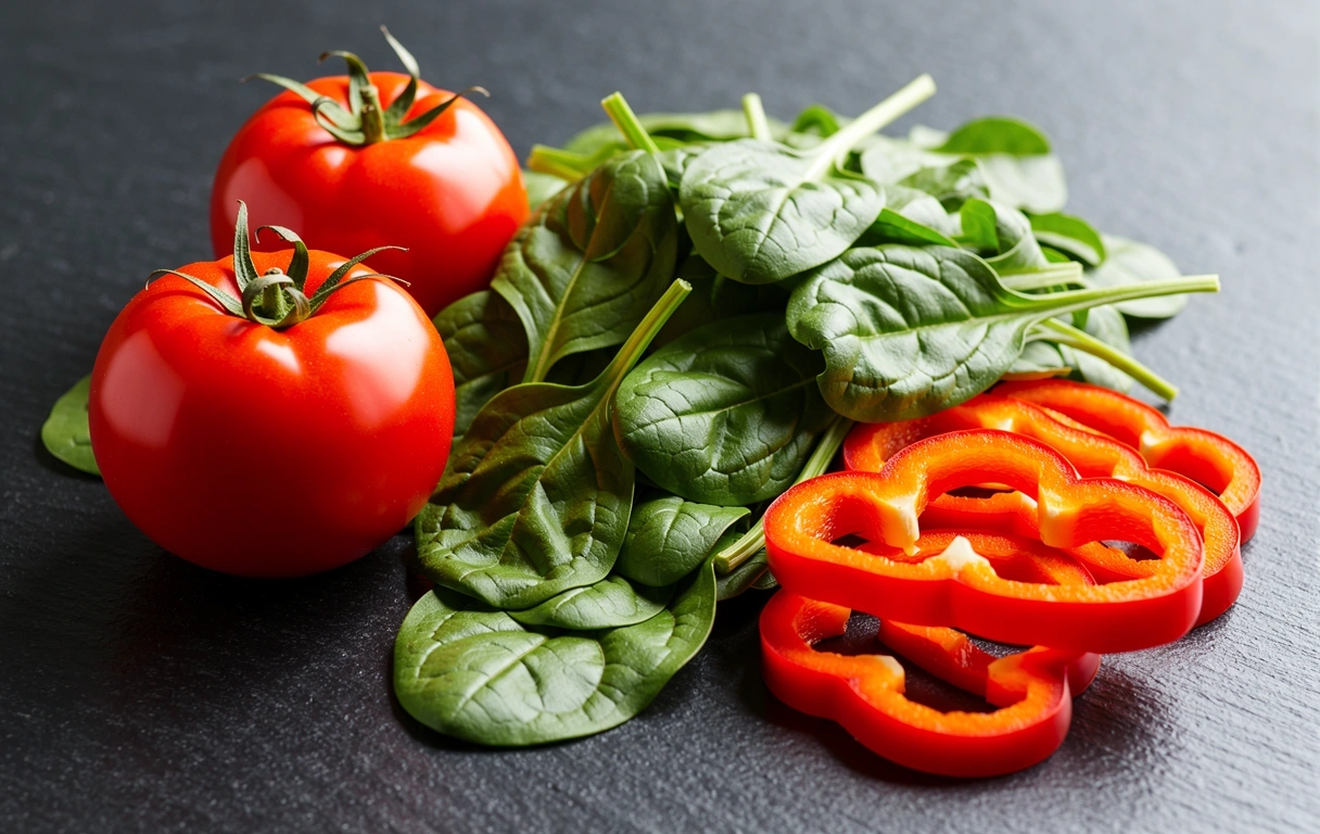 Variedad de vegetales frescos y nutritivos